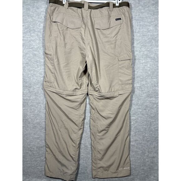 Columbia Mens Convertible Pants 42x32 Shorts Cargo Beige Gorpcore Hiking Outdoor - Picture 6 of 8